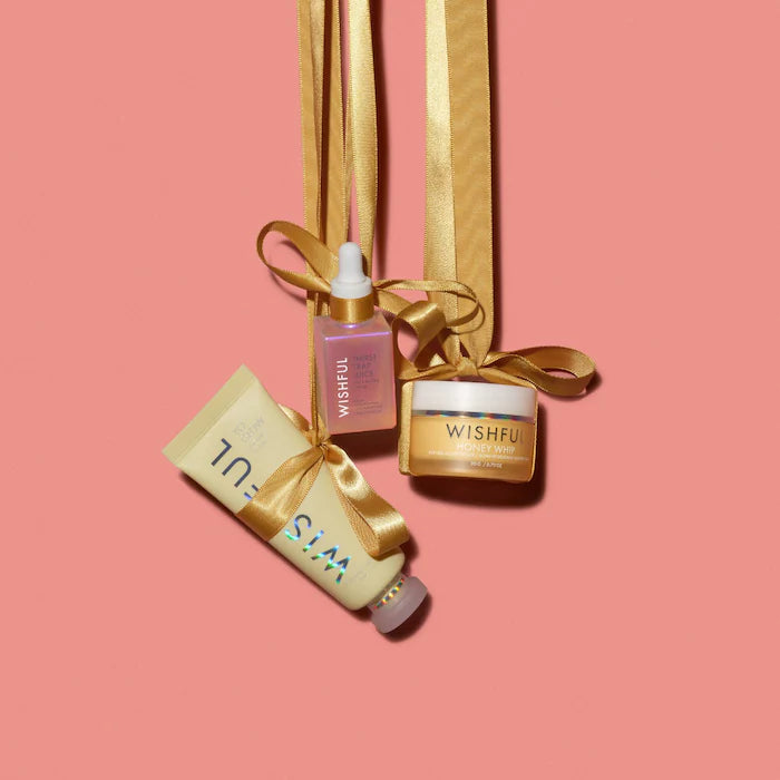 Shop Huda Beauty Wishful Skin Hydrate and Glow gift set for her available at Heygirl.pk for delivery in Pakistan