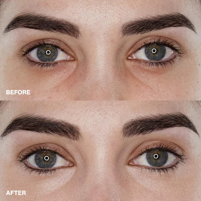 image showing before and after of using becca color corrector eye brightening cream for her available at Heygirl.pk for delivery in Pakistan