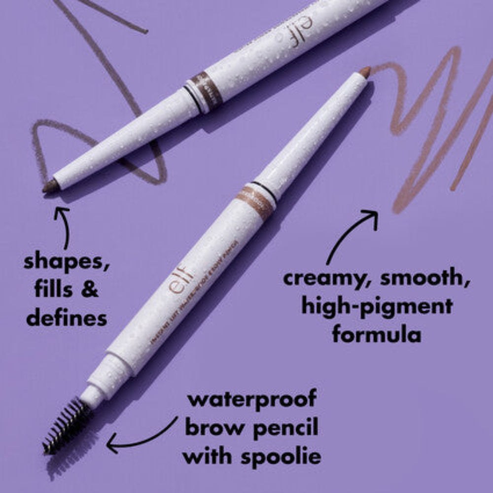 image showing benefits of using Elf Instant Lift Brow Pencil for her available at Heygirl.pk in karachi lahore islamabad pakistan.