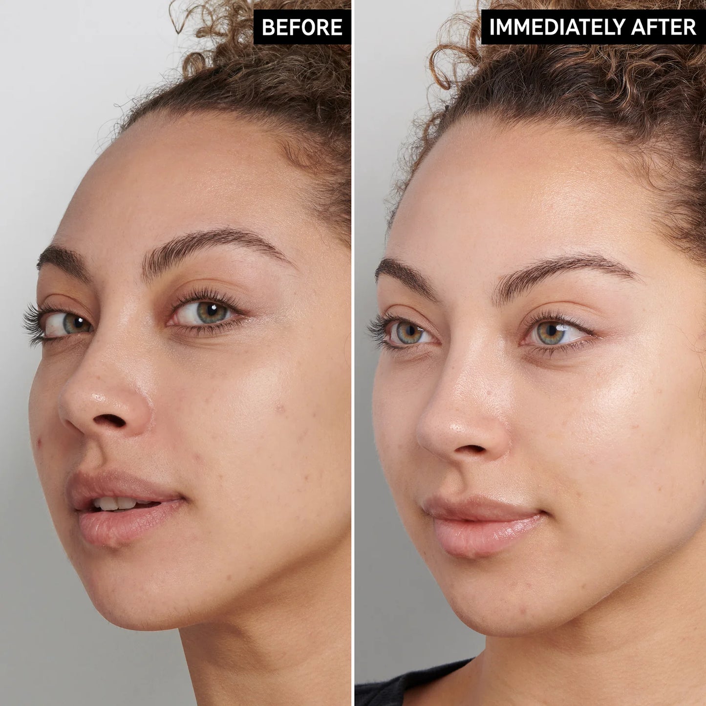 image showing before and after results of using inkey Fulvic Acid Brightening Cleanser available at Heygirl.pk for delivery in Pakistan