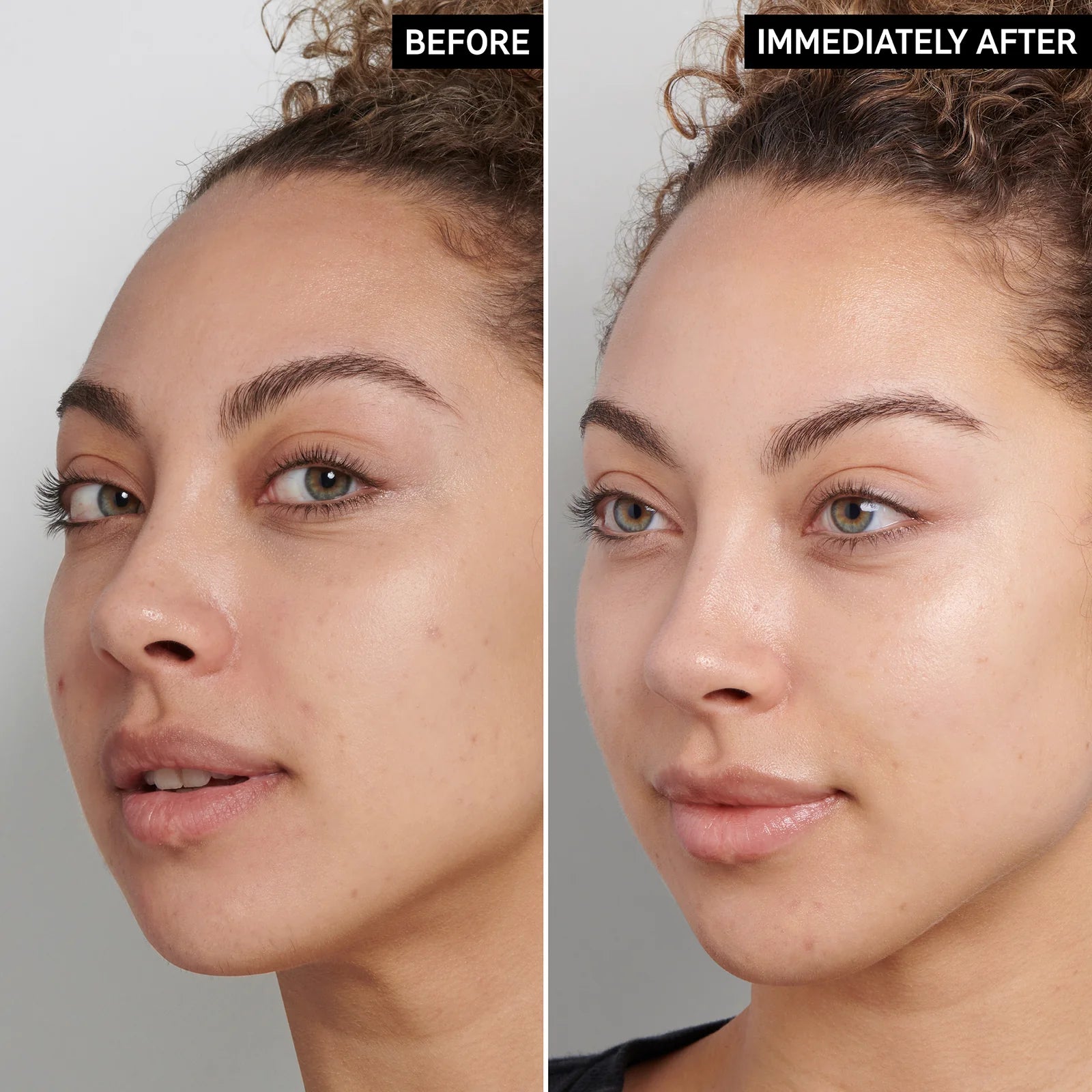 image showing before and after results of using inkey Fulvic Acid Brightening Cleanser available at Heygirl.pk for delivery in Pakistan