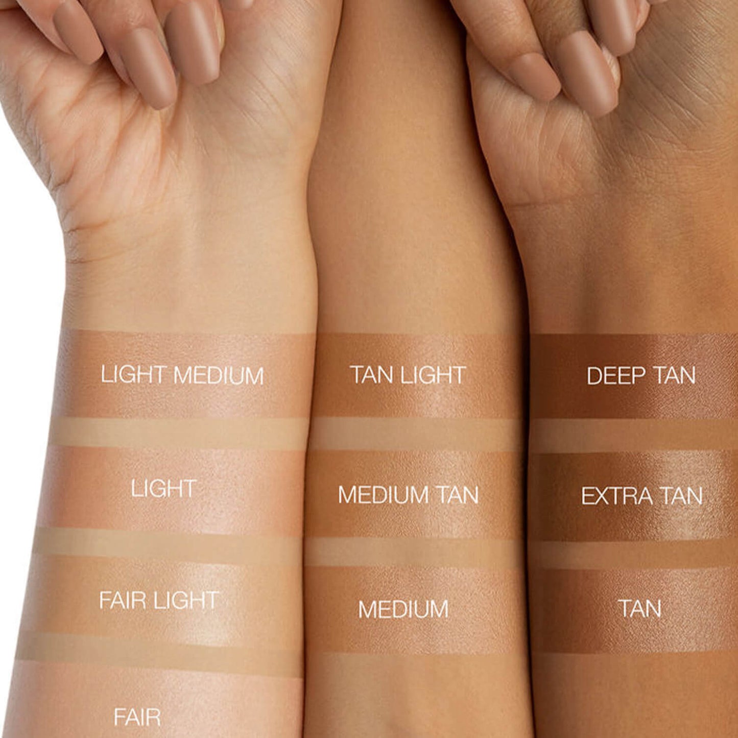 swatch image of Huda Beauty Glowish Skin Tint Foundation available at Heygirl.pk in Pakistan