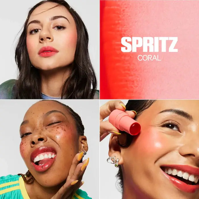 swatch image of Milk Makeup lip and cheek tint for her in coral shade available at Heygirl.pk for delivery in Pakistan.