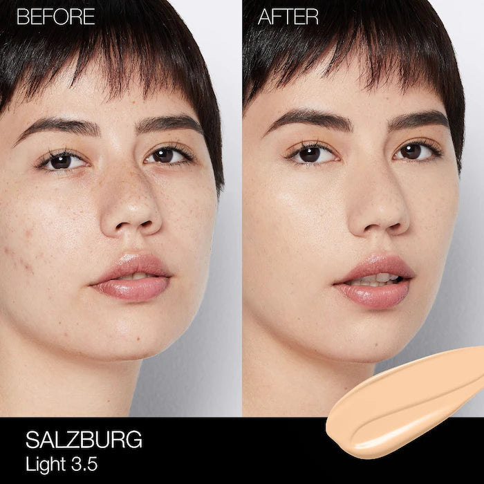 image showing girl after using NARS light reflecting foundation for her available at Heygirl.pk for delivery in Pakistan