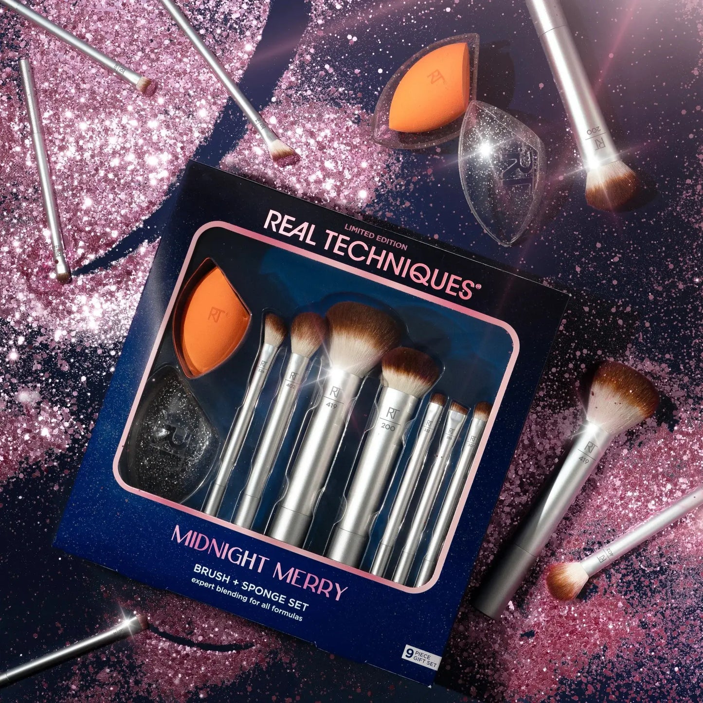 Real Techniques Makeup Brush & Sponge Gift Set