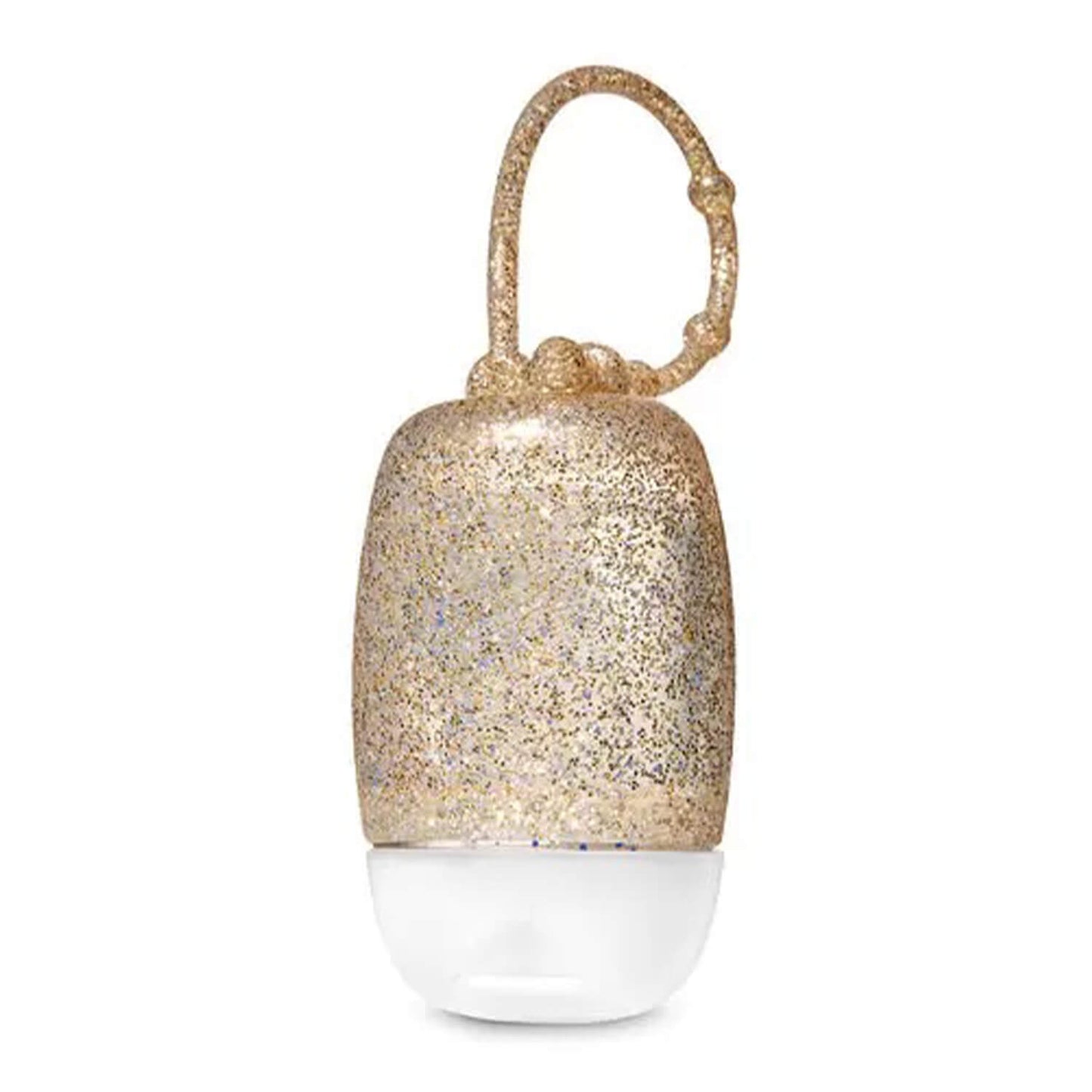 Shop 100% original Bath & Body Works travel size sanitizer holder in glitter gold color at Heygirl.pk for delivery in Pakistan.