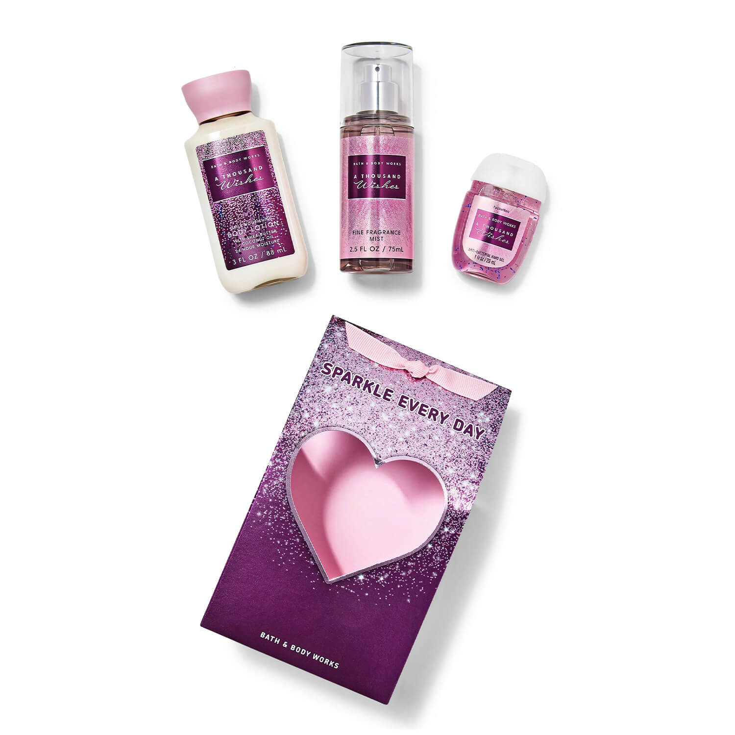 Shop bath and body works gift set for her in thousand wishes available at Heygirl.pk for delivery in Pakistan