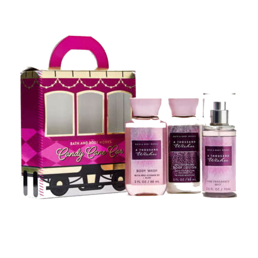 shop bath and body travel gift set for her in thousand wishes fragrance available at Heygirl.pk for delivery in Pakistan