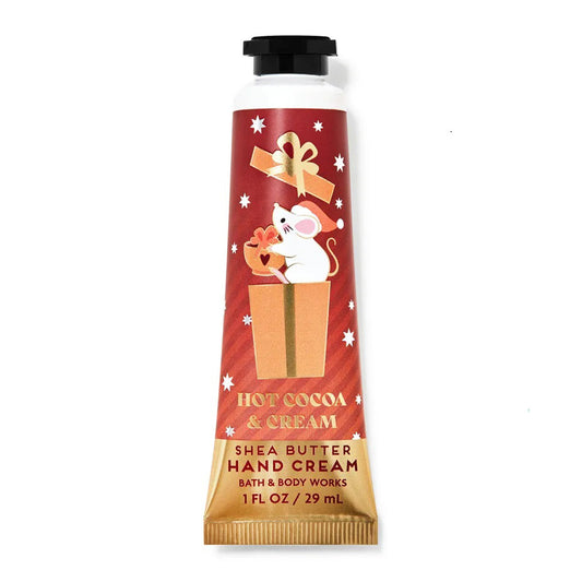 Bath and Body Works hand cream travel size hot cocoa and cream available at Heygirl.pk for delivery in Karachi, Lahore, Islamabad across Pakistan.