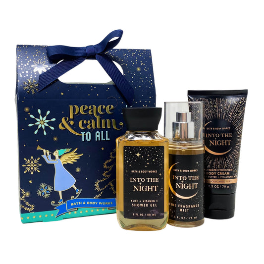 shop bath and body into the night travel gift set available at Heygirl.pk for delivery in Pakistan