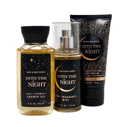 shop bath and body into the night travel gift set available at Heygirl.pk for delivery in Pakistan