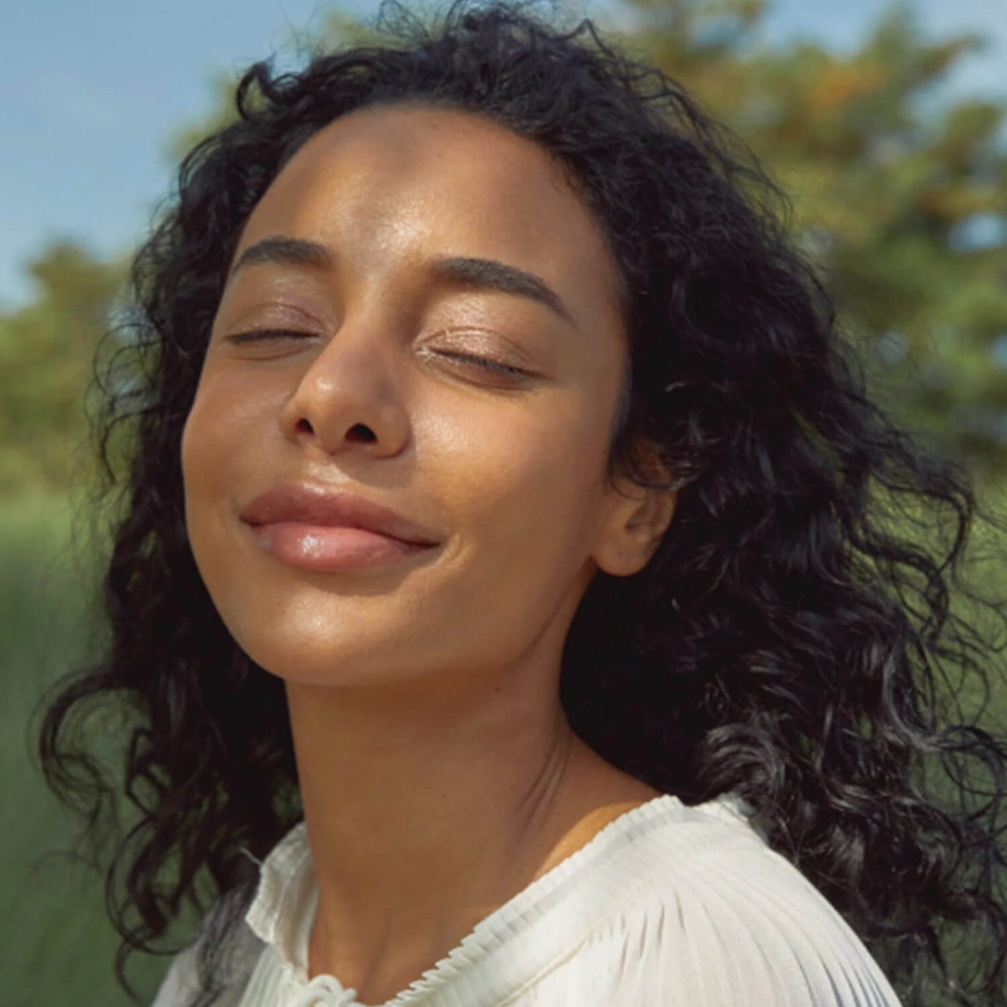 image showing Pakistani happy girl after using Beauty of Joseon Relief Sun Rice + Probiotics available at Heygirl.pk for delivery in Pakistan. 