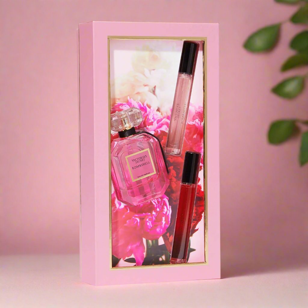 Shop Victoria's Secret bombshell perfume gift set for her available at Heygirl.pk for delivery in Pakistan