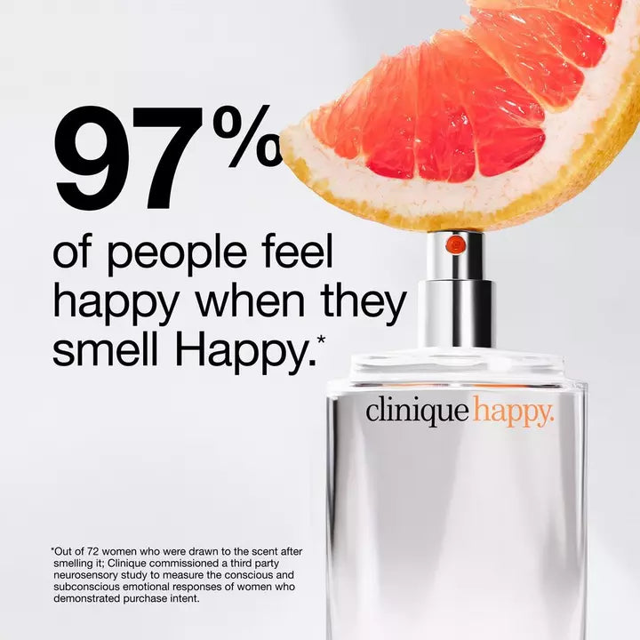 image showing benefit of using Clinique Happy Eau de Parfum Spray for her available at Heygirl.pk for delivery in Pakistan