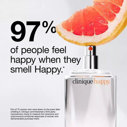 image showing benefit of using Clinique Happy Eau de Parfum Spray for her available at Heygirl.pk for delivery in Pakistan