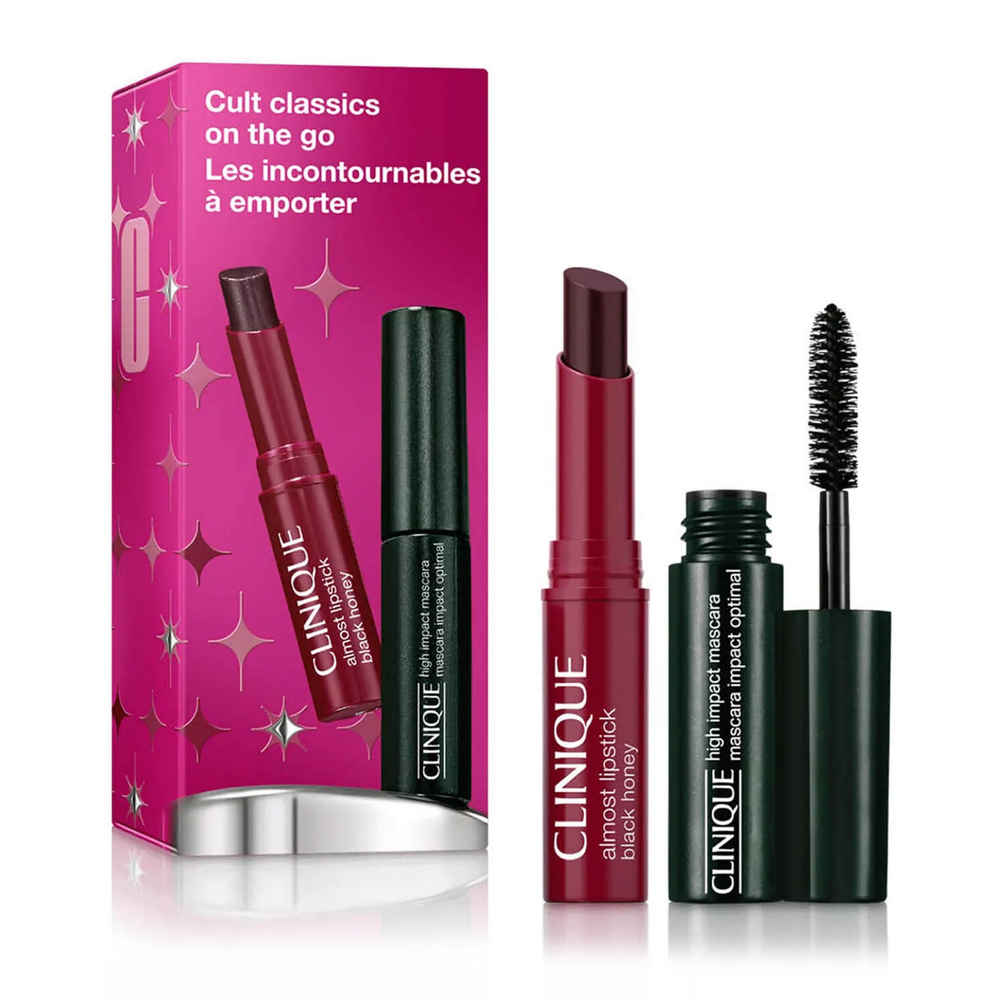 Shop Clinique gift set for her including Black mascara and Black honey lipstick available at Heygirl.pk for delivery in Pakistan.