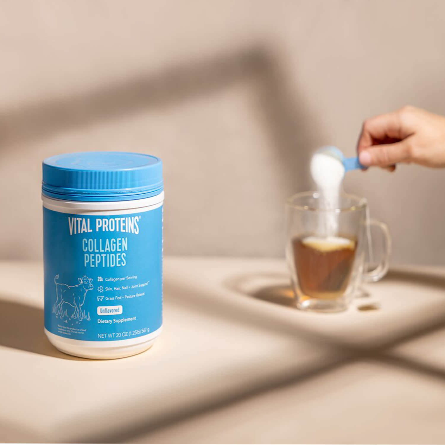 image showing Vital Proteins Collagen Peptides for healthy hair, nails and bones available at Heygirl.pk for delivery in Pakistan. 