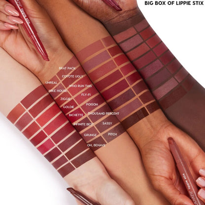 swatch of ColourPop Big Lippie Stix Gift set for Her available at Heygirl.pk for delivery in Pakistan. 