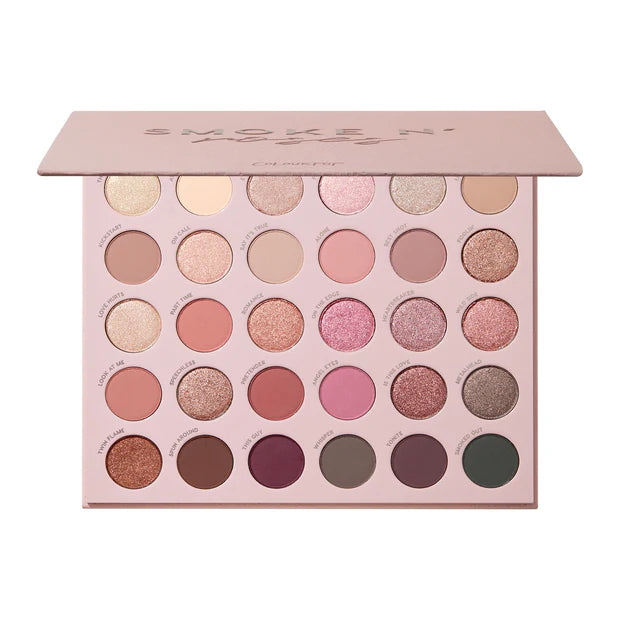100% original 30-pan colourpop smokey rose eyeshadow palette for her