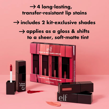 benefits of using 100% original elf Glossy Lip Stain Kit for HER available at Heygirl.pk in Pakistan