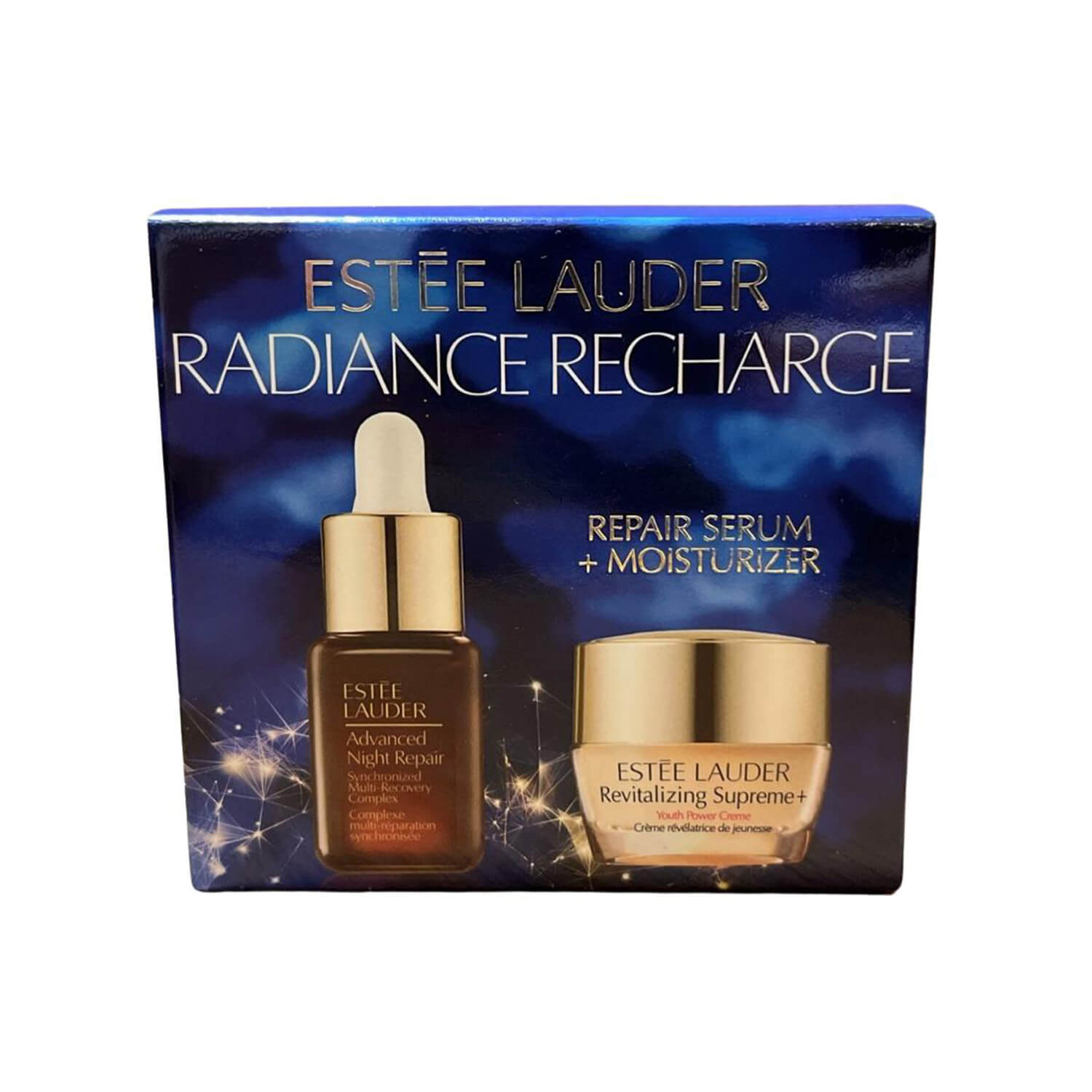 Shop Estee Lauder Radiance Recharge skincare set including Advanced Night Repair Serum available at Heygirl.pk for delivery in Pakistan