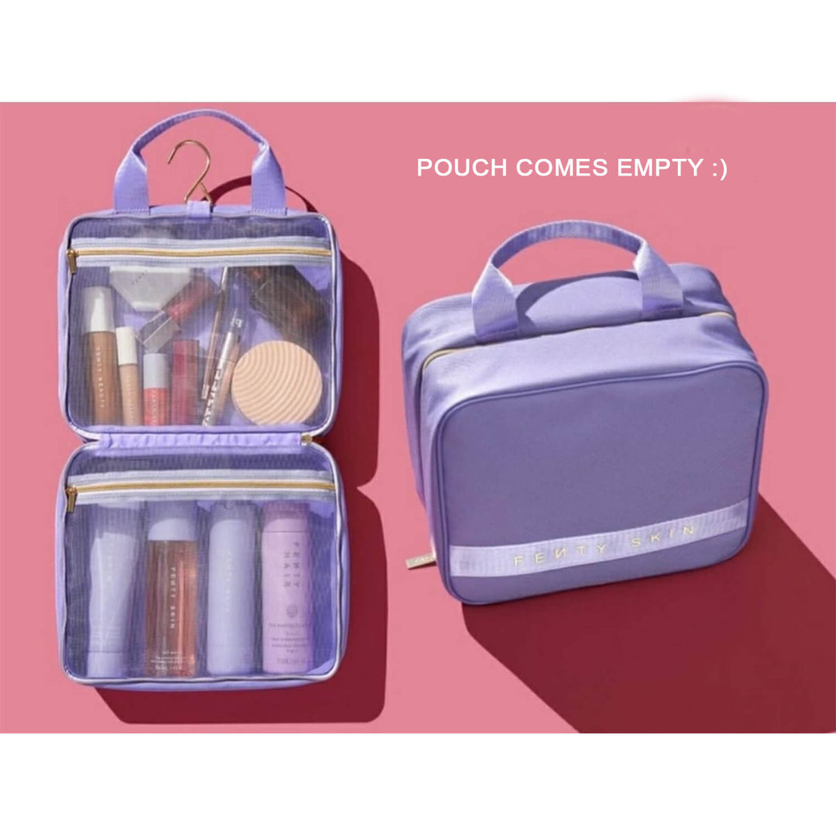 image showing storage capacity of Fenty Beauty Makeup Bag for HER in Pakistan 