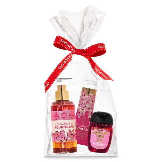 Bath & Body Works Gift Set for HER - Strawberry Pound Cake