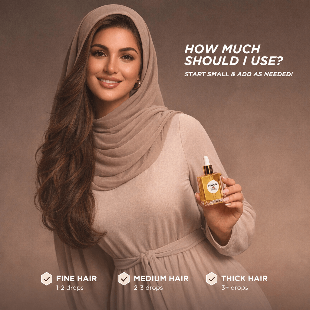 Pakistani woman holding Gisou honey hair oil for her available at Heygirl.pk for delivery in Pakistan