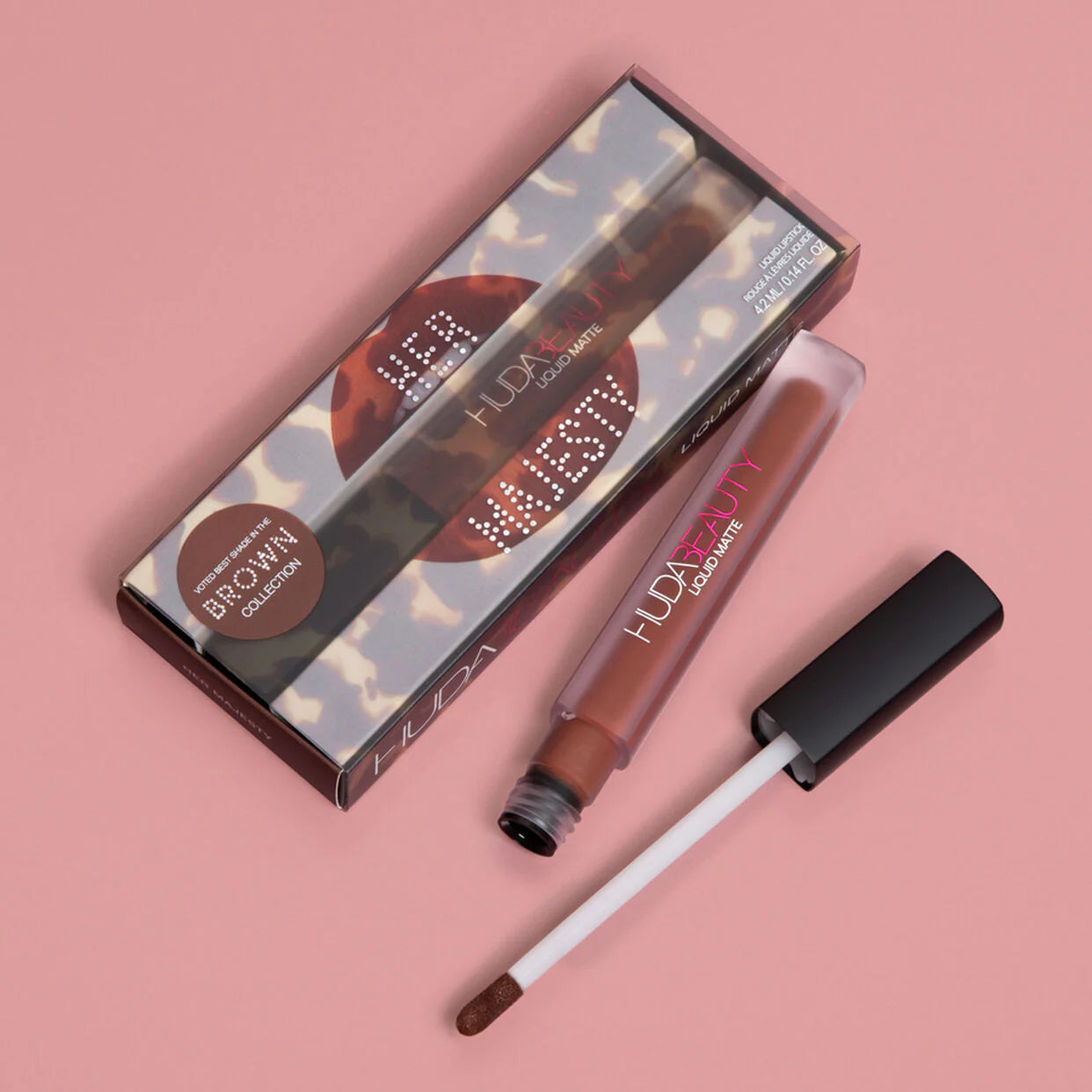 Shop huda beauty chocolate brown lipstick available at Heygirl.pk for delivery in Pakistan