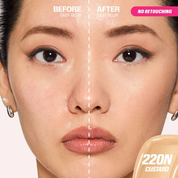 swatch image of huda easy blur foundation for her available at Heygirl.pk for delivery in Pakistan