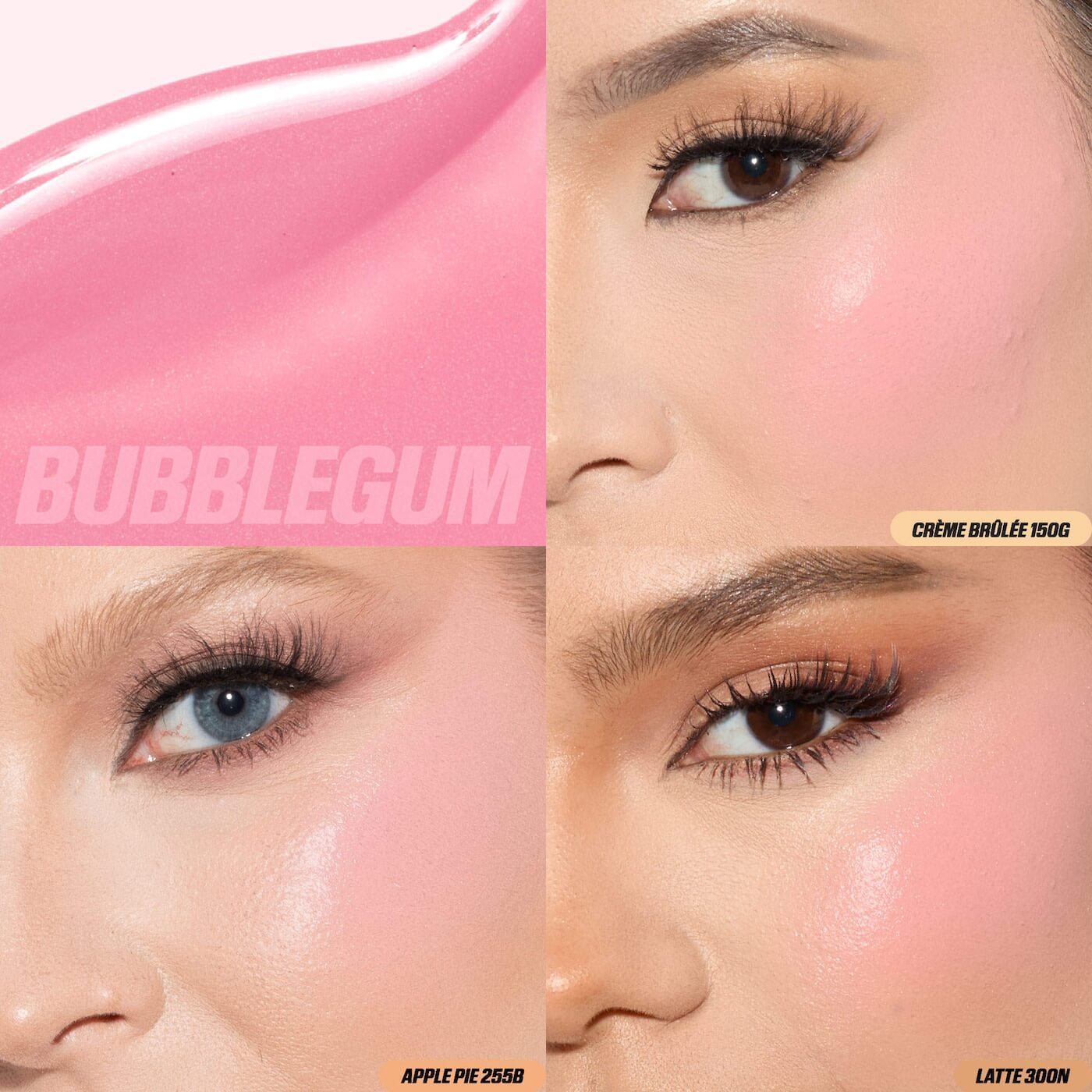 swatch image of Huda Beauty Glow Liquid Blush bubblegum for HER available at Heygirl.pk for delivery in Pakistan.