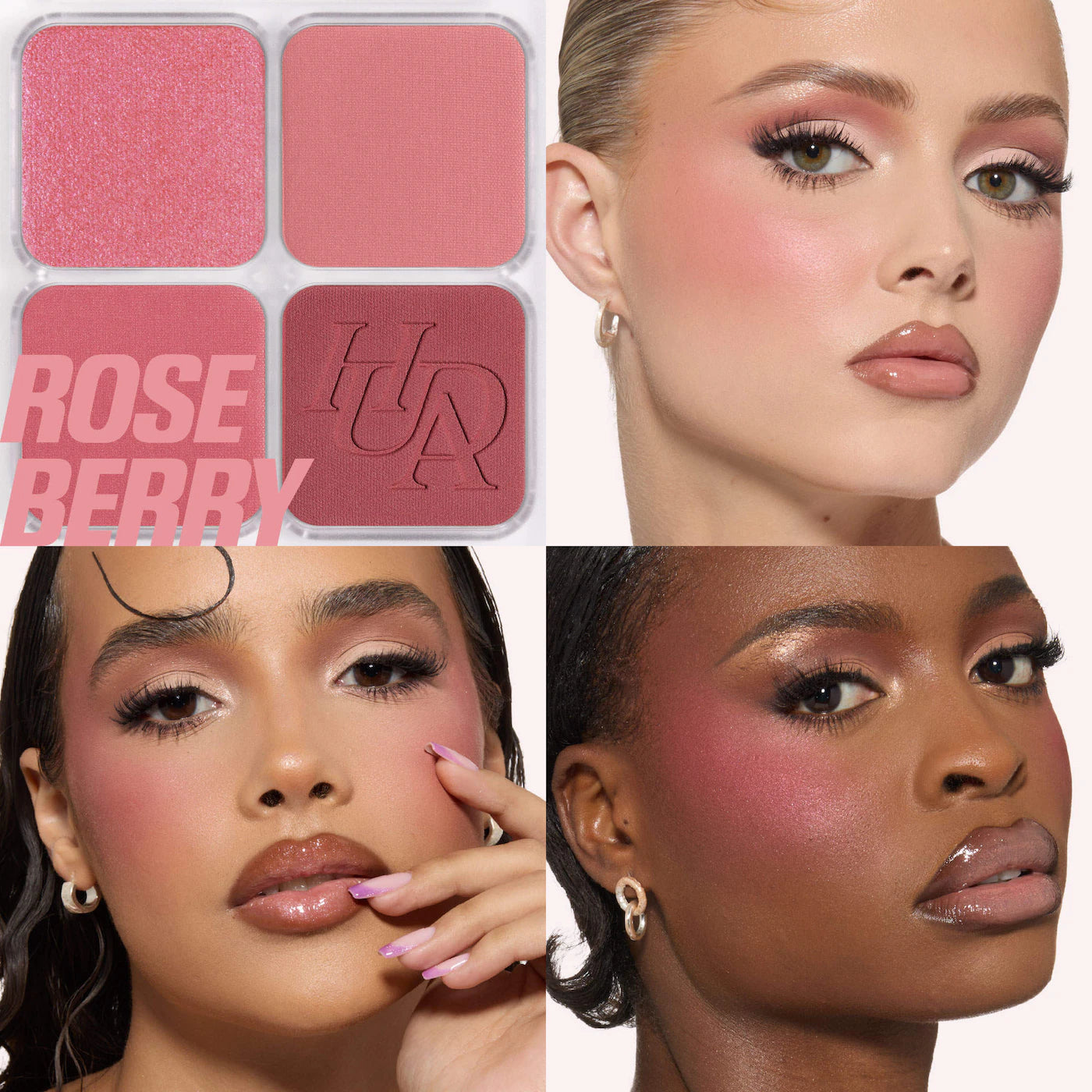 swatch image of huda beauty blush filter palette available at Heygirl.pk for delivery in Pakistan
