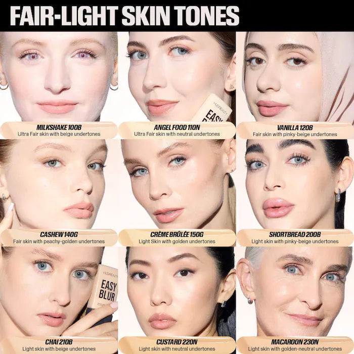 swatch image of huda easy blur foundation for her available at Heygirl.pk for delivery in Pakistan