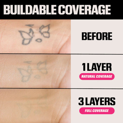 swatch image of huda easy blur foundation for her available at Heygirl.pk for delivery in Pakistan