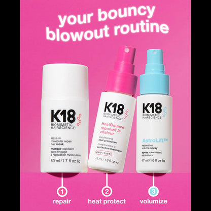 image showing steps of using K18 Hair Repair Mask Kit for HER in Pakistan — Rs. 24,950. Cash on delivery.