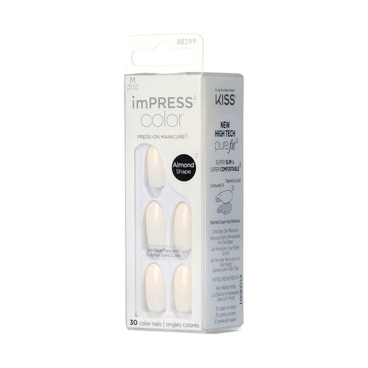 Shop artificial press-on manicure and nails in white almond shape for Eid wear available at Heygirl.pk for delivery in Pakistan.