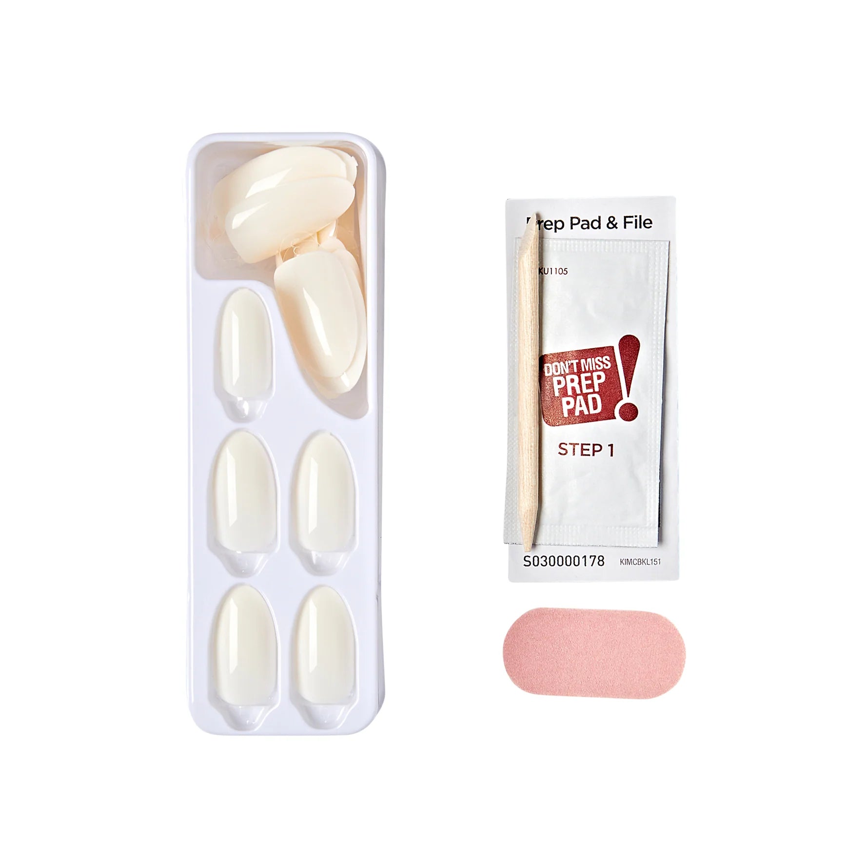 Shop artificial press-on manicure and nails in white almond shape for Eid wear available at Heygirl.pk for delivery in Pakistan.