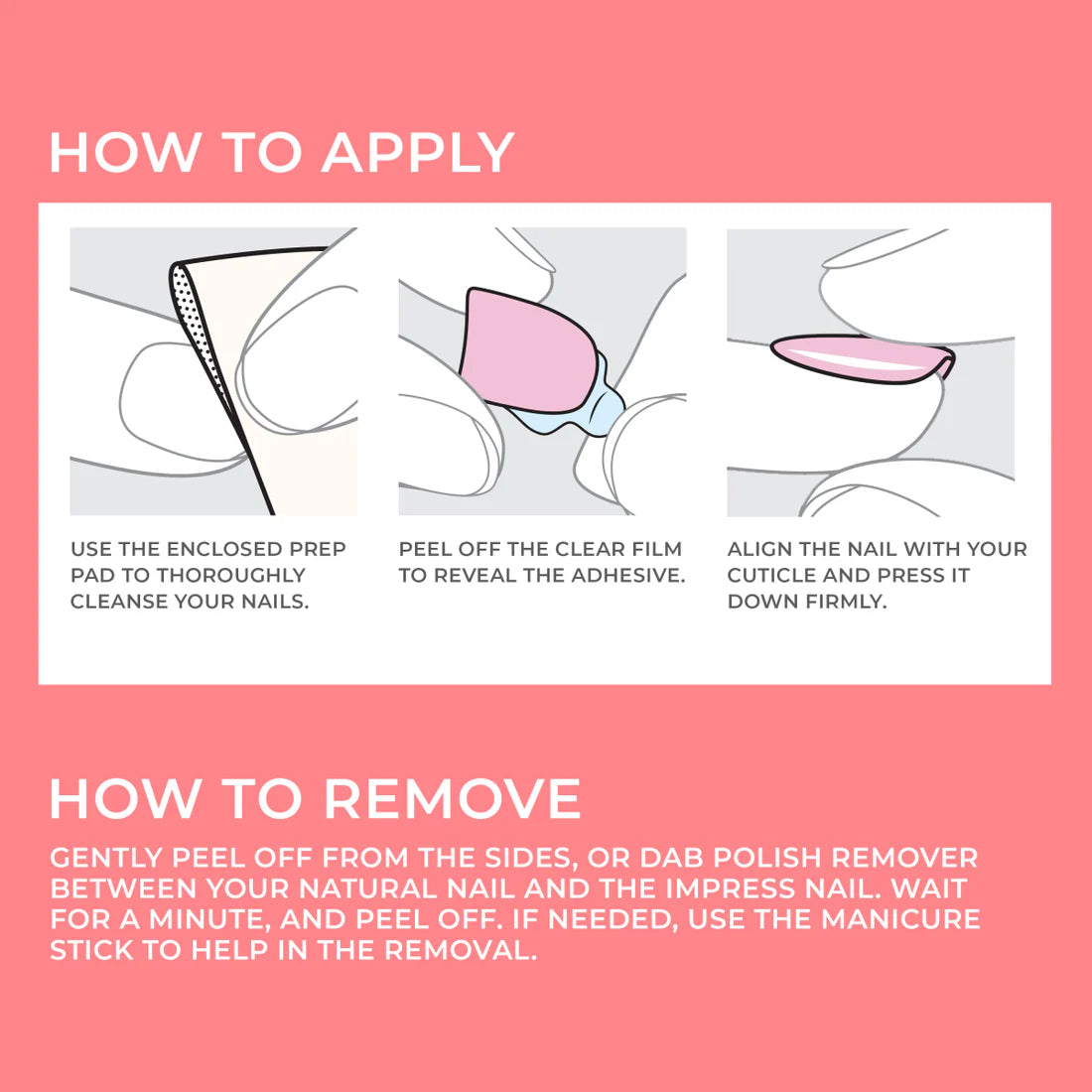 how to apply artificial press-on manicure and nails in white almond shape for Eid wear available at Heygirl.pk for delivery in Pakistan.