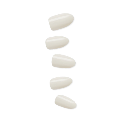 Shop artificial press-on manicure and nails in white almond shape for Eid wear available at Heygirl.pk for delivery in Pakistan.