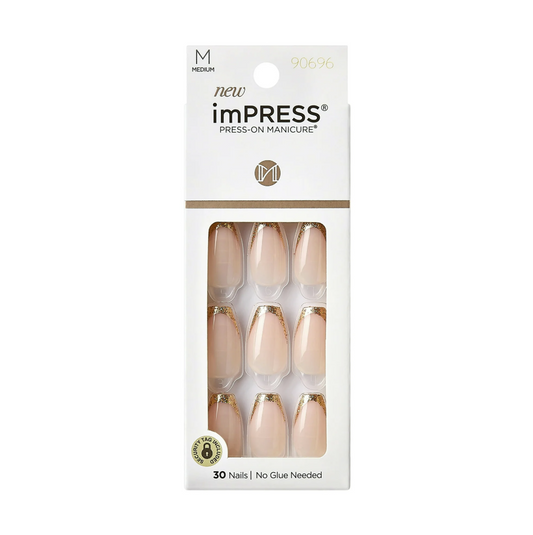 Shop artificial press-on manicure and nails in gold glitter for your everyday or Eid wear available at Heygirl.pk for delivery in Pakistan. 