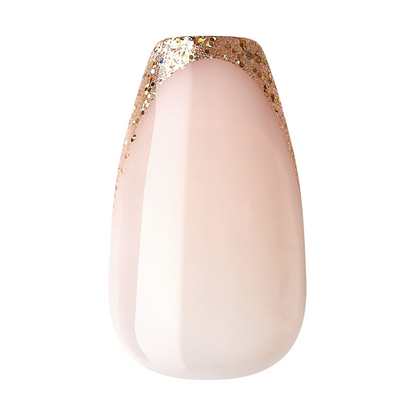 Shop artificial press-on manicure and nails in gold glitter for your everyday or Eid wear available at Heygirl.pk for delivery in Pakistan. 