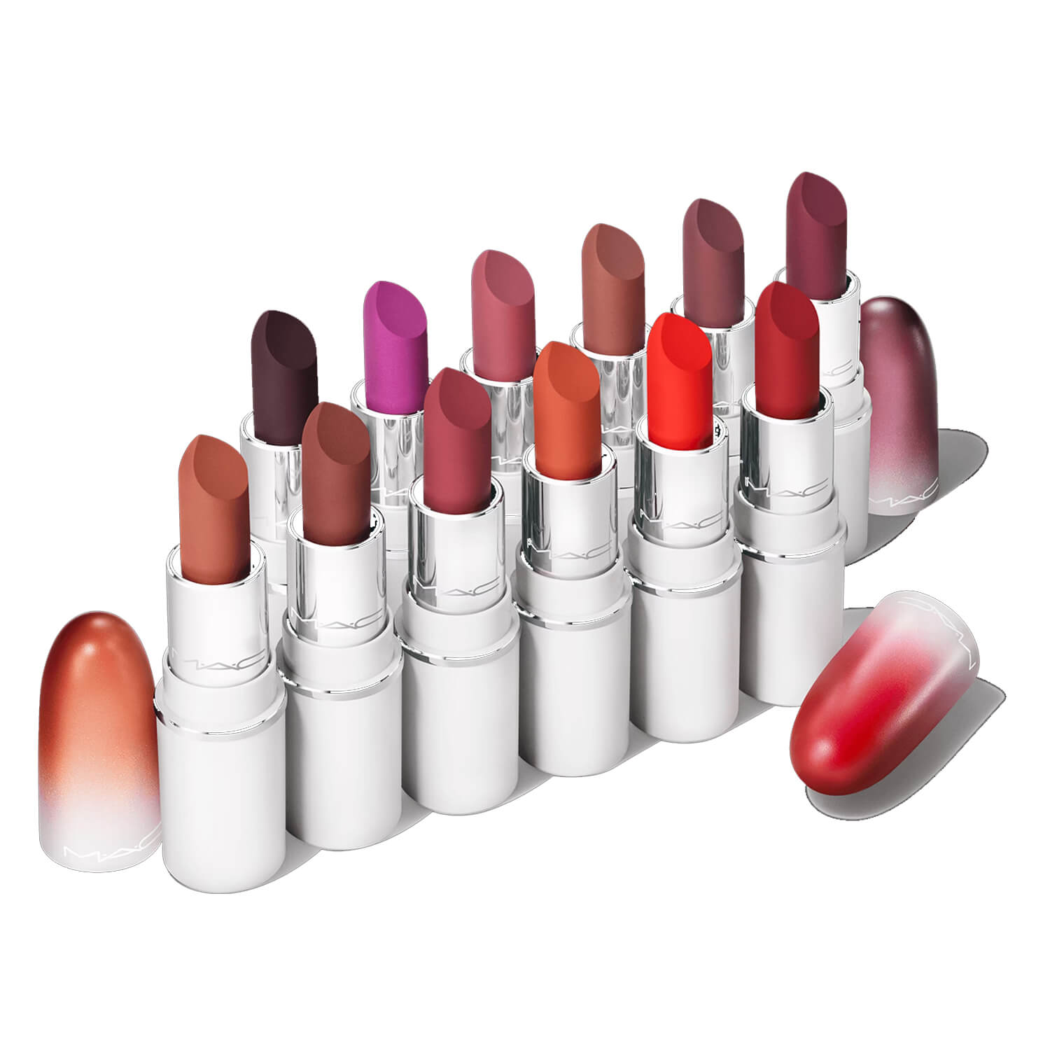 Shop MAC best-selling powder kiss lipstick gift set for her available at Heygirl.pk for delivery in Pakistan.