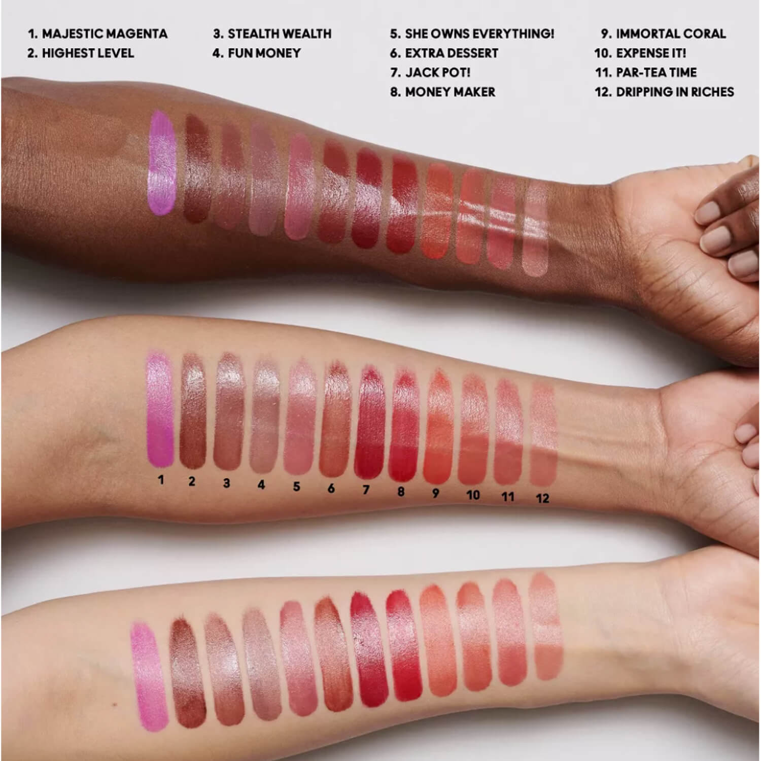 swatch image of MAC best-selling lipsticks Gift Set for Her available at Heygirl.pk for delivery in Pakistan