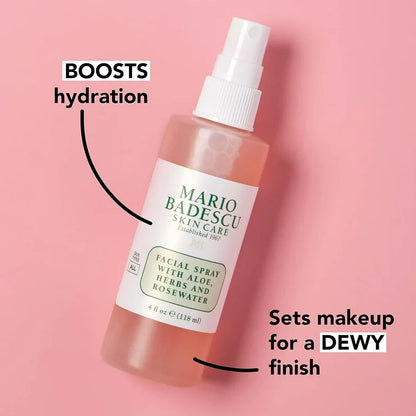 image showing benefit of using Mario Badescu facial spray in Pakistan