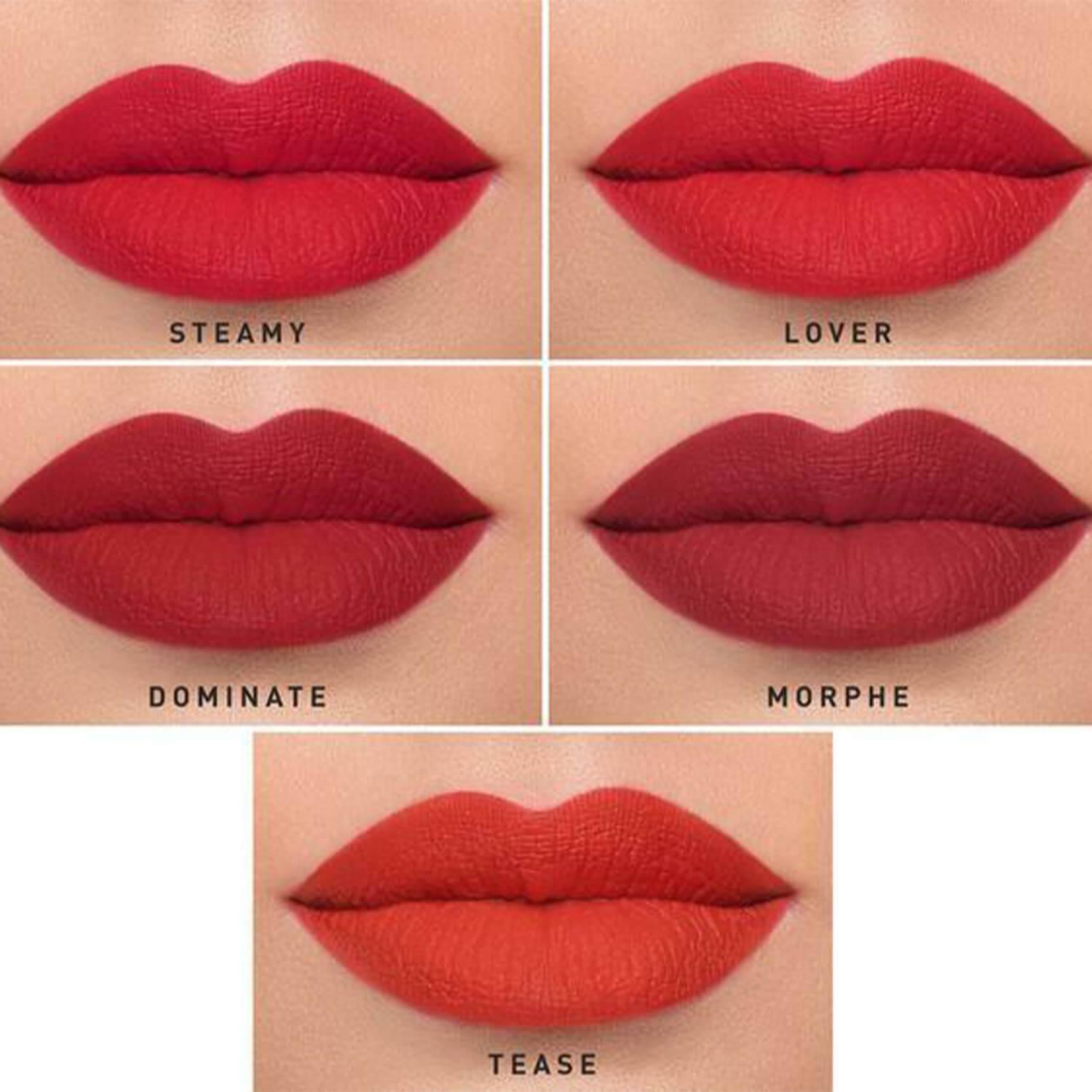 swatch of morphe matte  lipstick for her available at Heygirl.pk for delivery in Pakistan