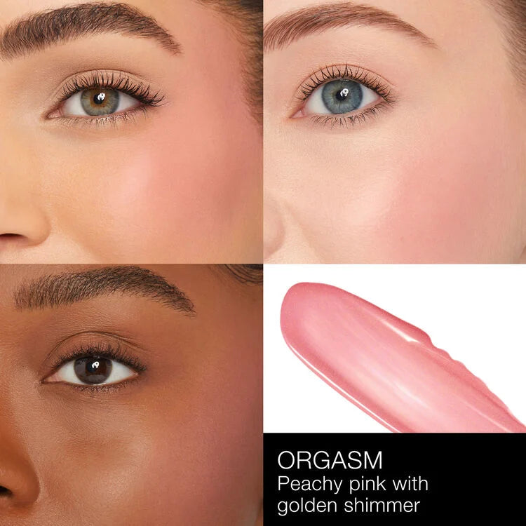 swatch of NARS liquid blush orgasm available at Heygirl.pk for delivery in Pakistan