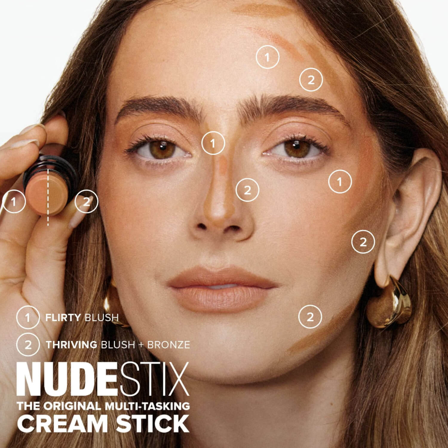 swatch image of limited edition Nudestix best-selling blush gift set for HER available at Heygirl.pk for delivery in Pakistan. 