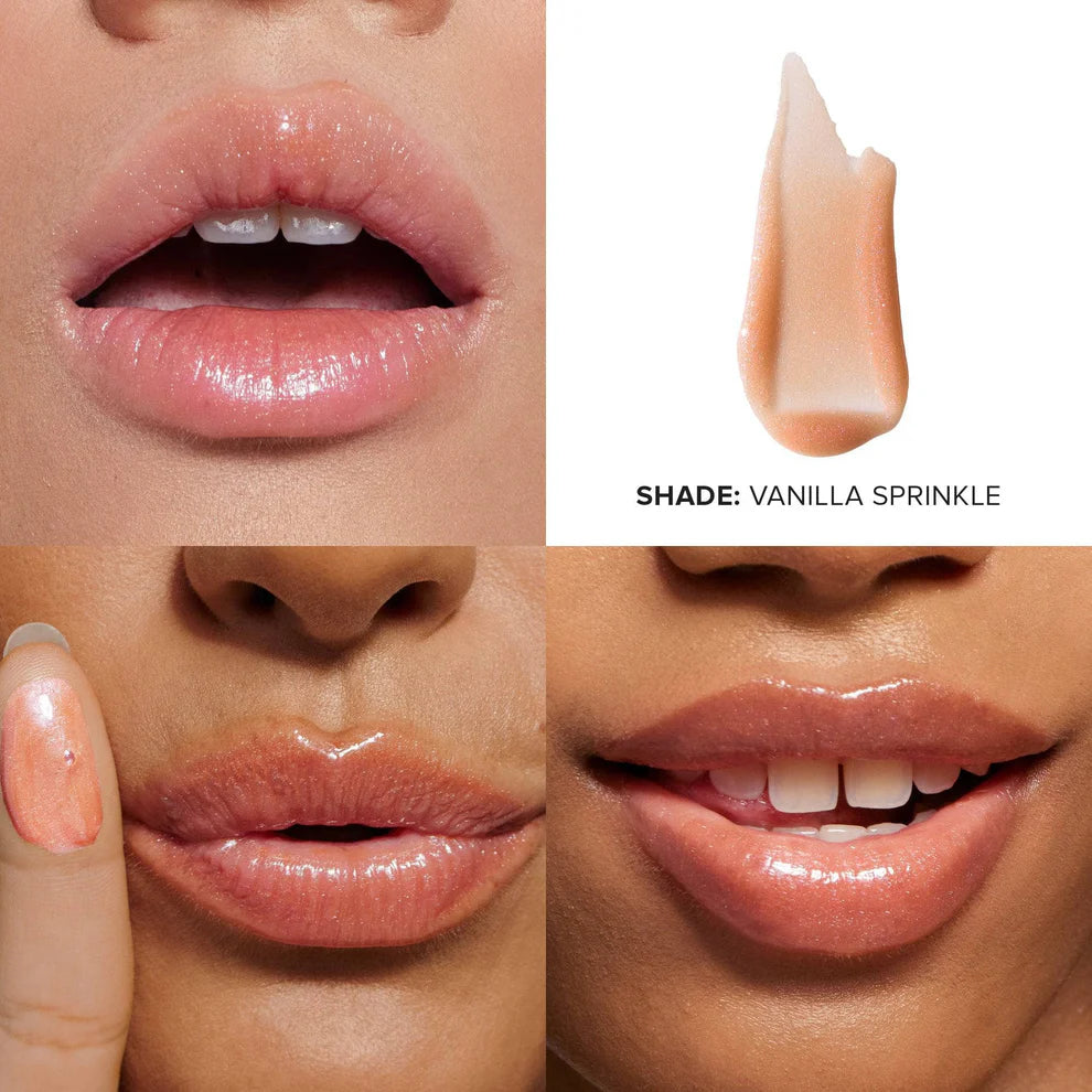 swatch image of Nudestix Lip Butter vanilla sprinkle available at Heygirl.pk for delivery in Pakistan.