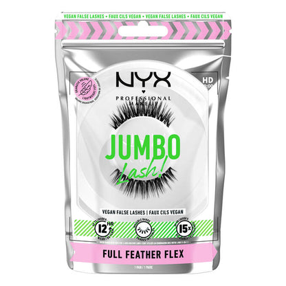 Shop NYX's volumizing false reusable eyelashes for your everyday wear in full feather available at Heygirl.pk for delivery in Pakistan