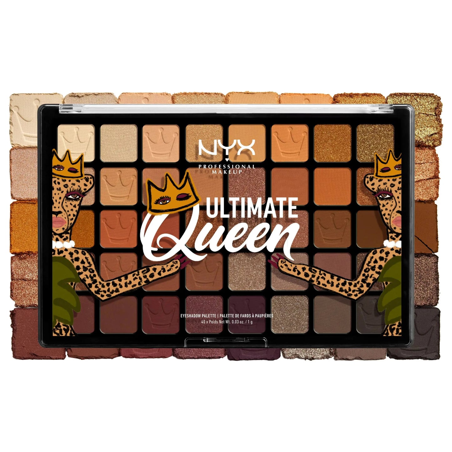 Shop NYX Ultimate Queen Eyeshadow Palette in matte and metallic eyeshadows for her available at Heygirl.pk for delivery in Karachi, Lahore, Islamabad across Pakistan.